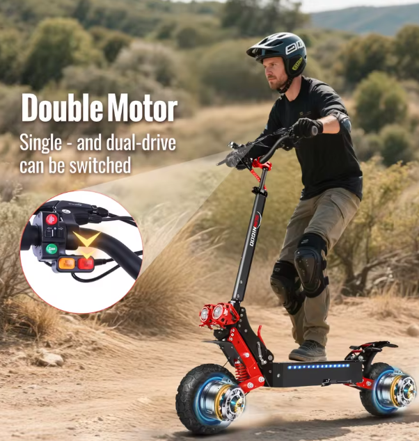 MK X7 trottinette électrique tout-terrain 3600W, vue produit complète